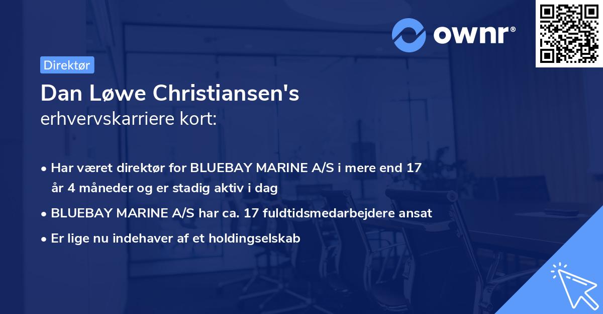 Dan Løwe Christiansen's erhvervskarriere kort