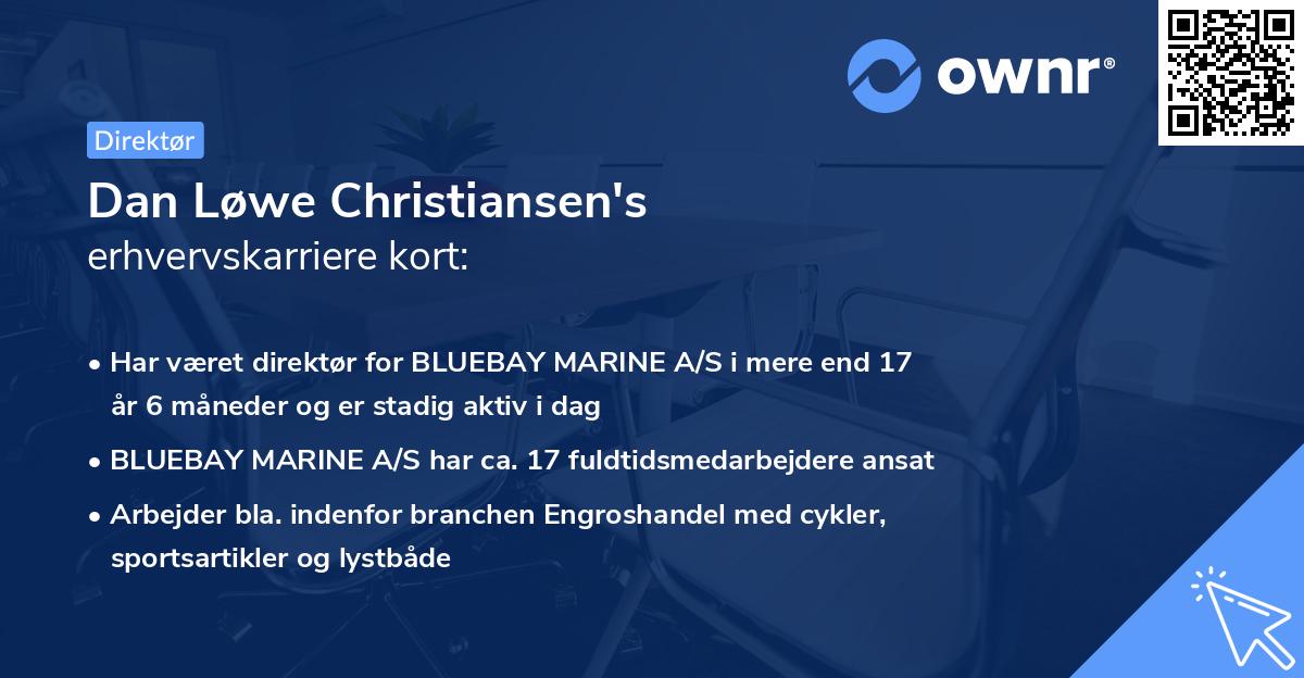 Dan Løwe Christiansen's erhvervskarriere kort