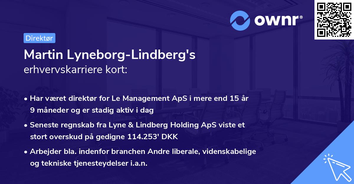 Martin Lyneborg-Lindberg's erhvervskarriere kort