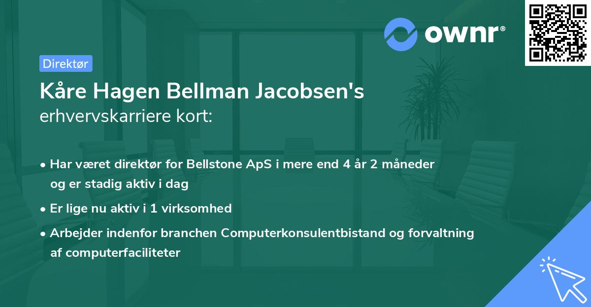 Kåre Hagen Bellman Jacobsen's erhvervskarriere kort