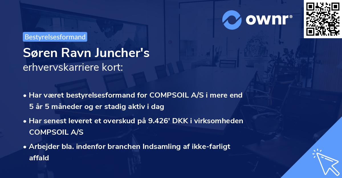 Søren Ravn Juncher's erhvervskarriere kort