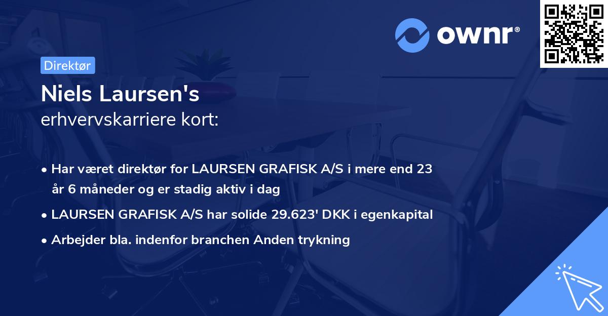 Niels Laursen's erhvervskarriere kort