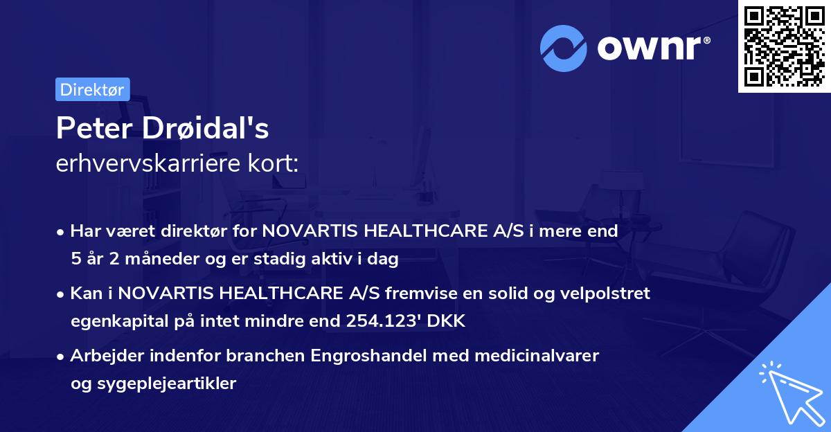 Peter Drøidal's erhvervskarriere kort