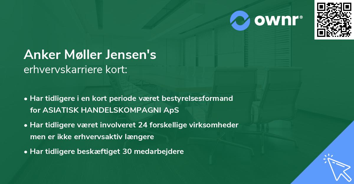 Anker Møller Jensen's erhvervskarriere kort