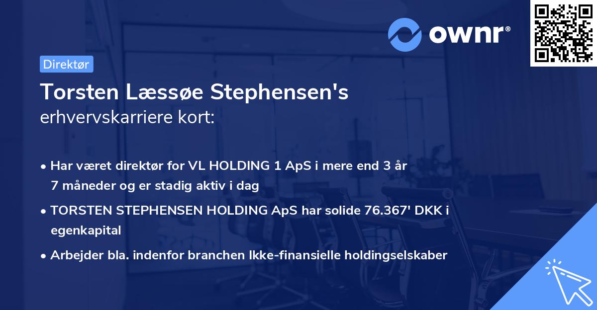 Torsten Læssøe Stephensen's erhvervskarriere kort