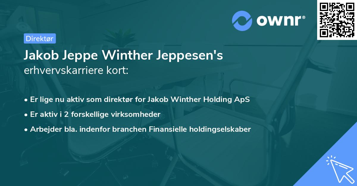 Jakob Jeppe Winther Jeppesen's erhvervskarriere kort