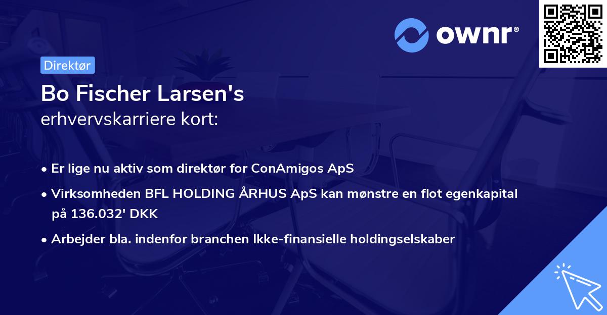 Bo Fischer Larsen's erhvervskarriere kort