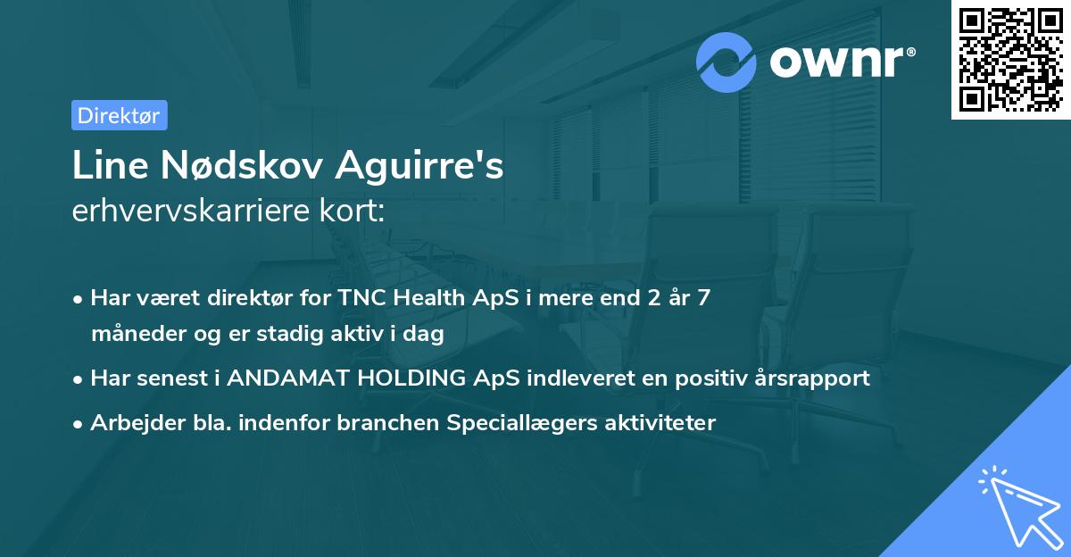Line Nødskov Aguirre's erhvervskarriere kort