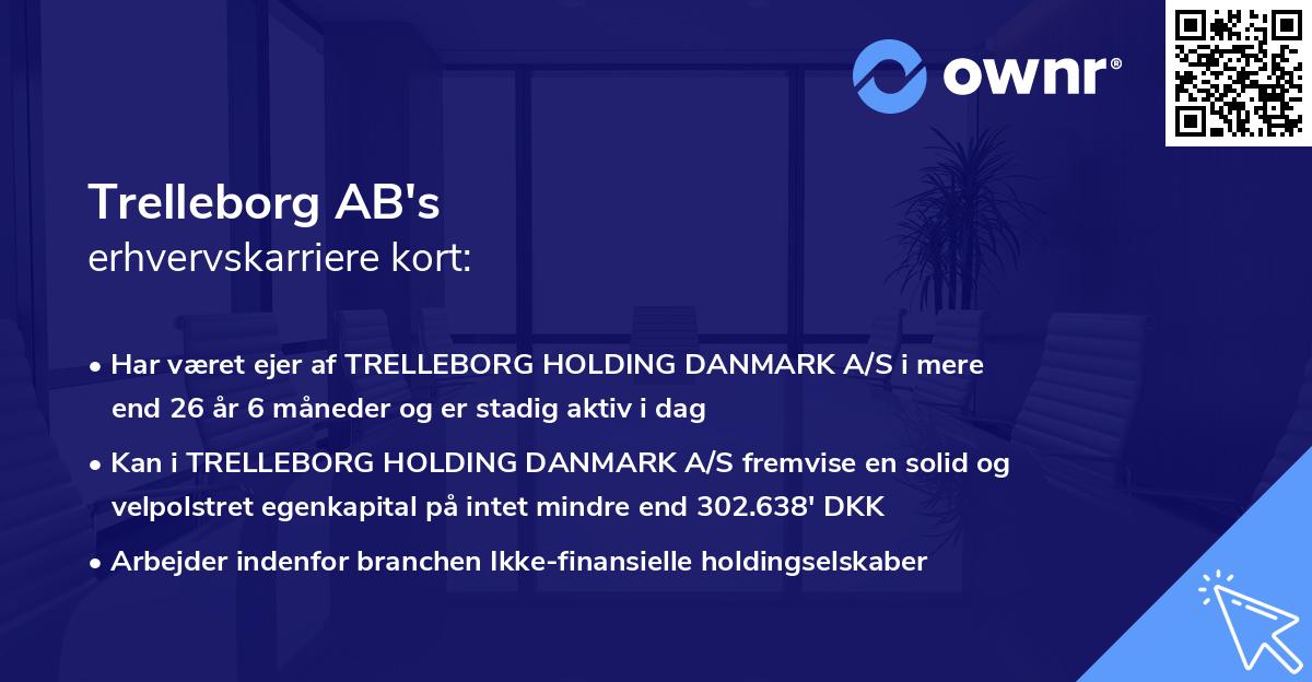 Trelleborg AB's erhvervskarriere kort