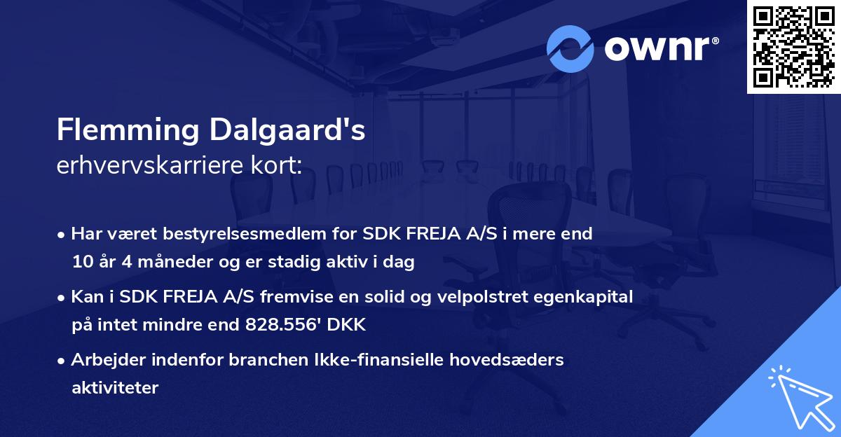 Flemming Dalgaard's erhvervskarriere kort