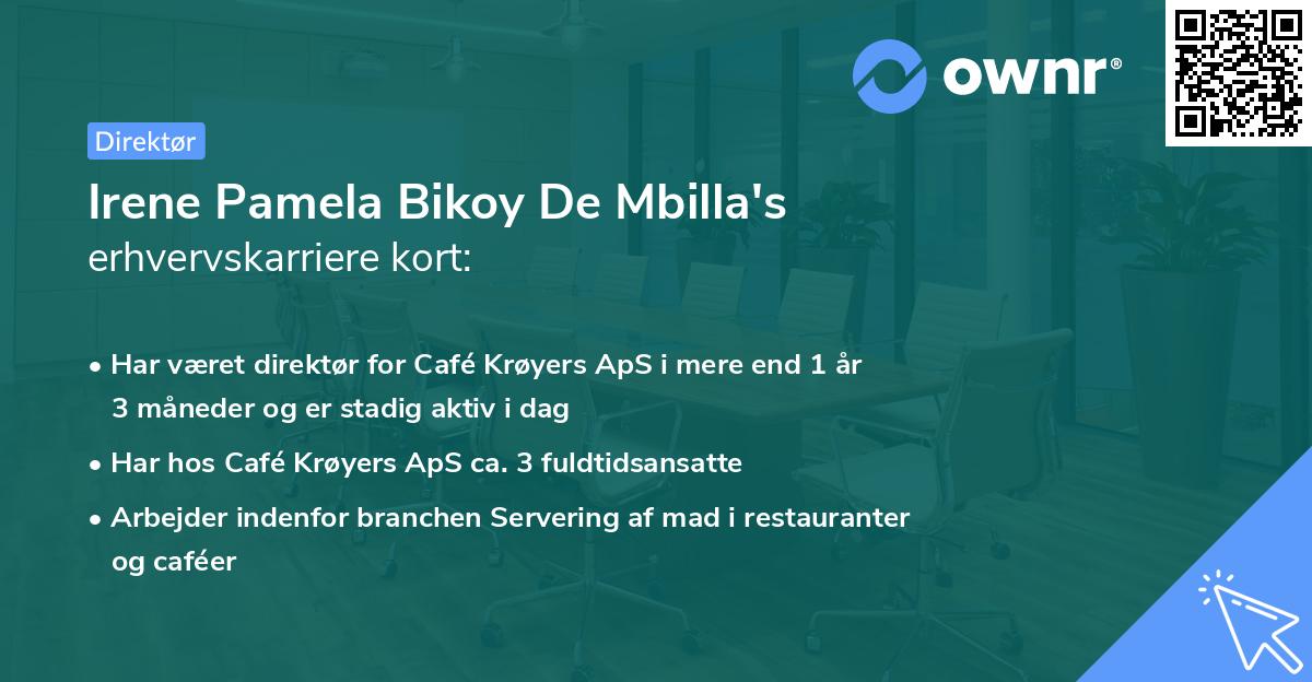 Irene Pamela Bikoy De Mbilla's erhvervskarriere kort
