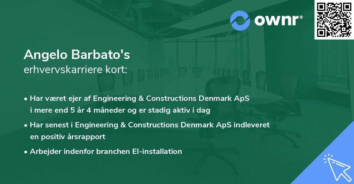 Angelo Barbato's erhvervskarriere kort
