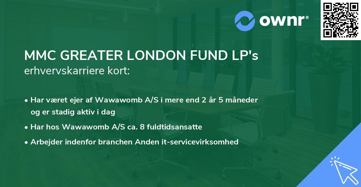 MMC GREATER LONDON FUND LP's erhvervskarriere kort