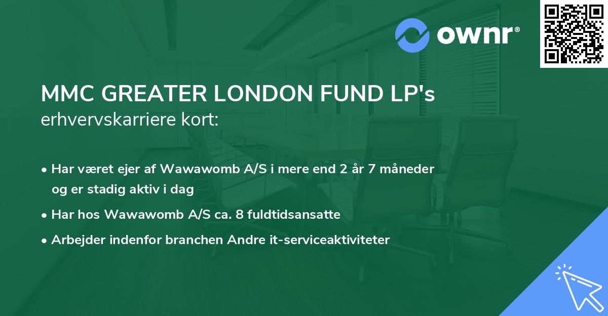 MMC GREATER LONDON FUND LP's erhvervskarriere kort