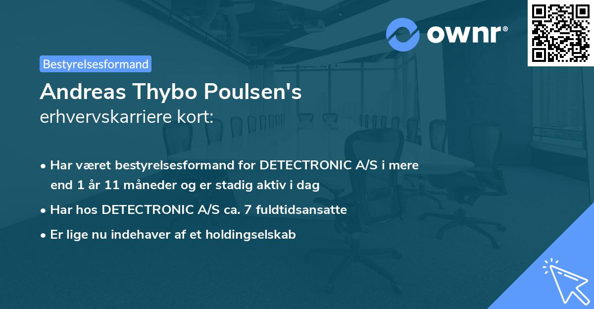 Andreas Thybo Poulsen's erhvervskarriere kort