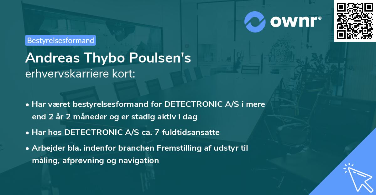 Andreas Thybo Poulsen's erhvervskarriere kort