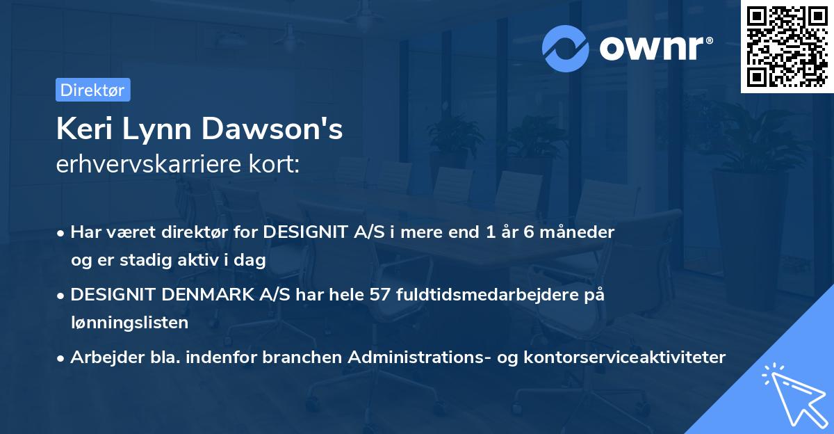 Keri Lynn Dawson's erhvervskarriere kort