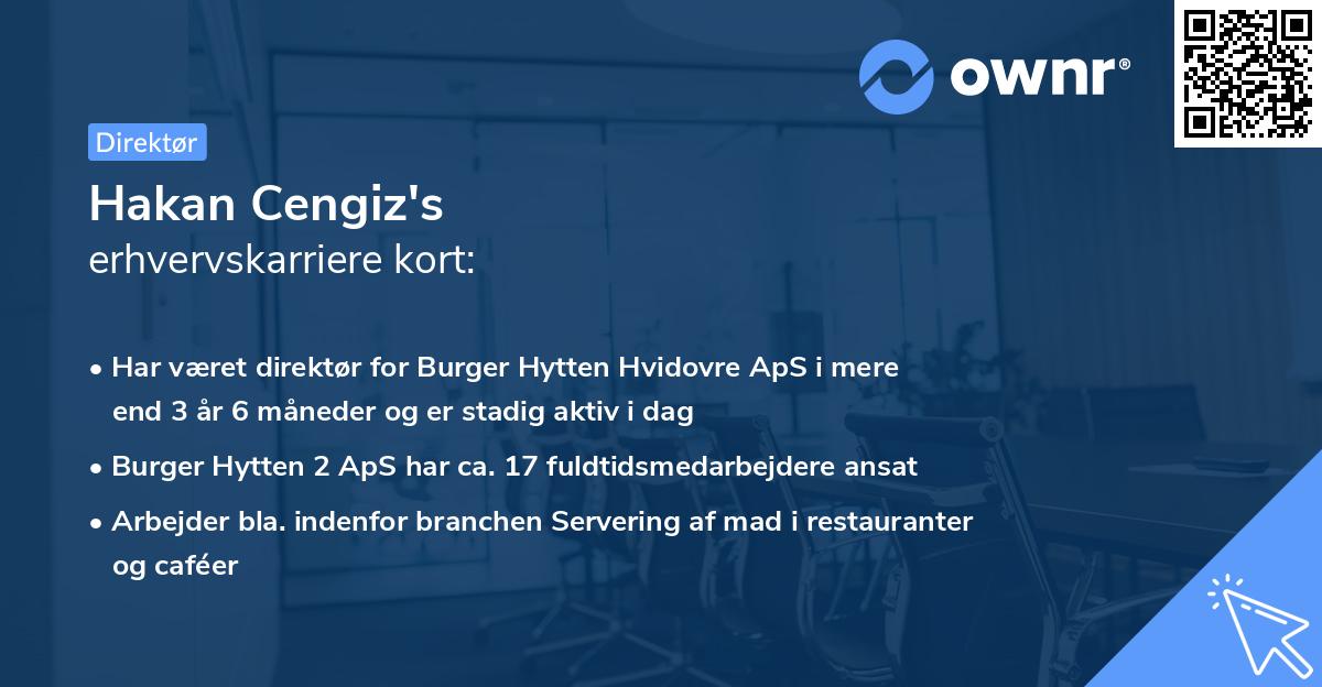 Hakan Cengiz's erhvervskarriere kort