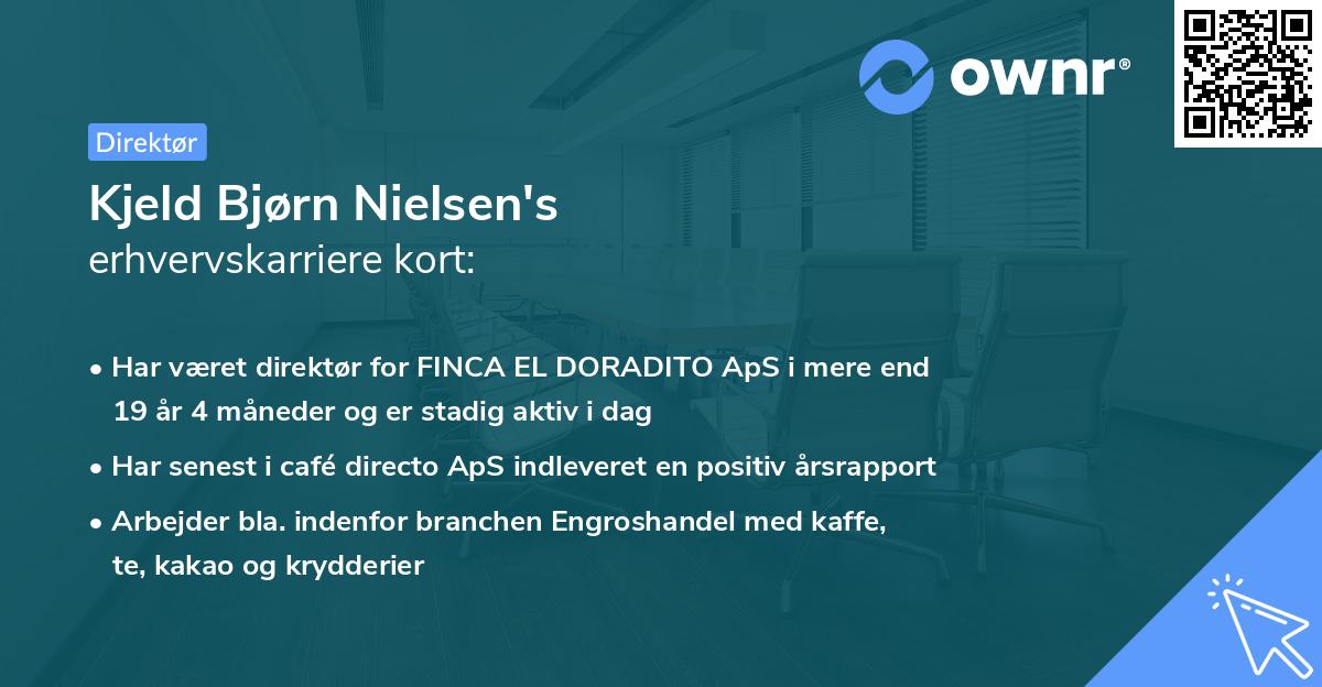 Kjeld Bjørn Nielsen's erhvervskarriere kort