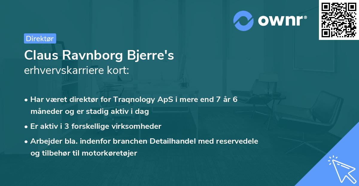 Claus Ravnborg Bjerre's erhvervskarriere kort