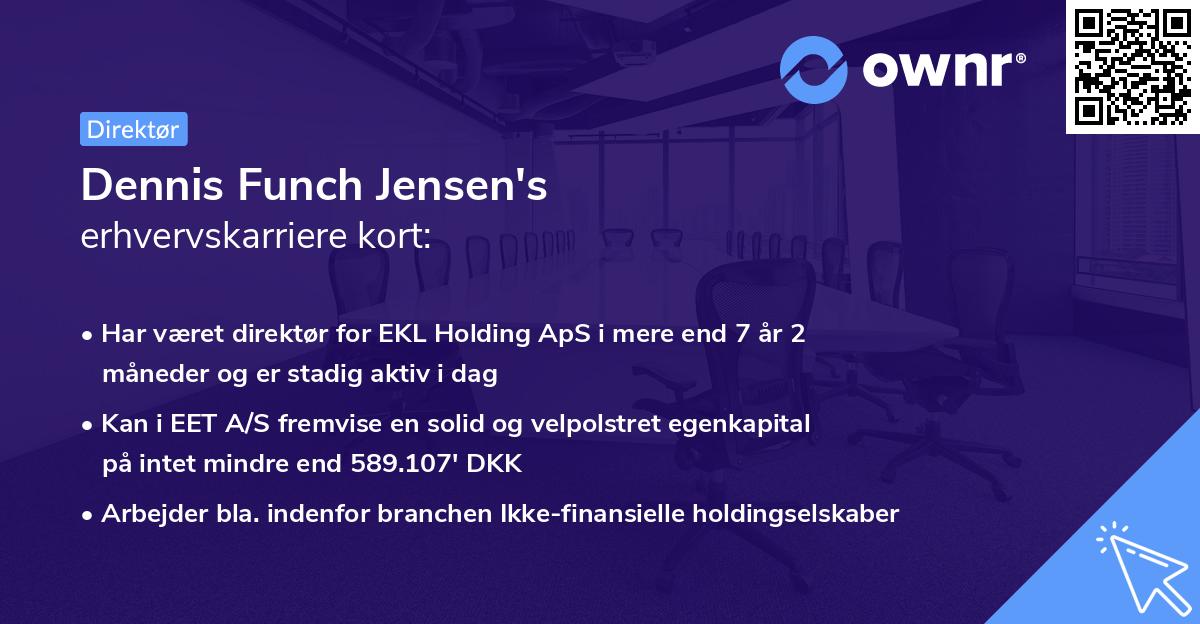 Dennis Funch Jensen's erhvervskarriere kort