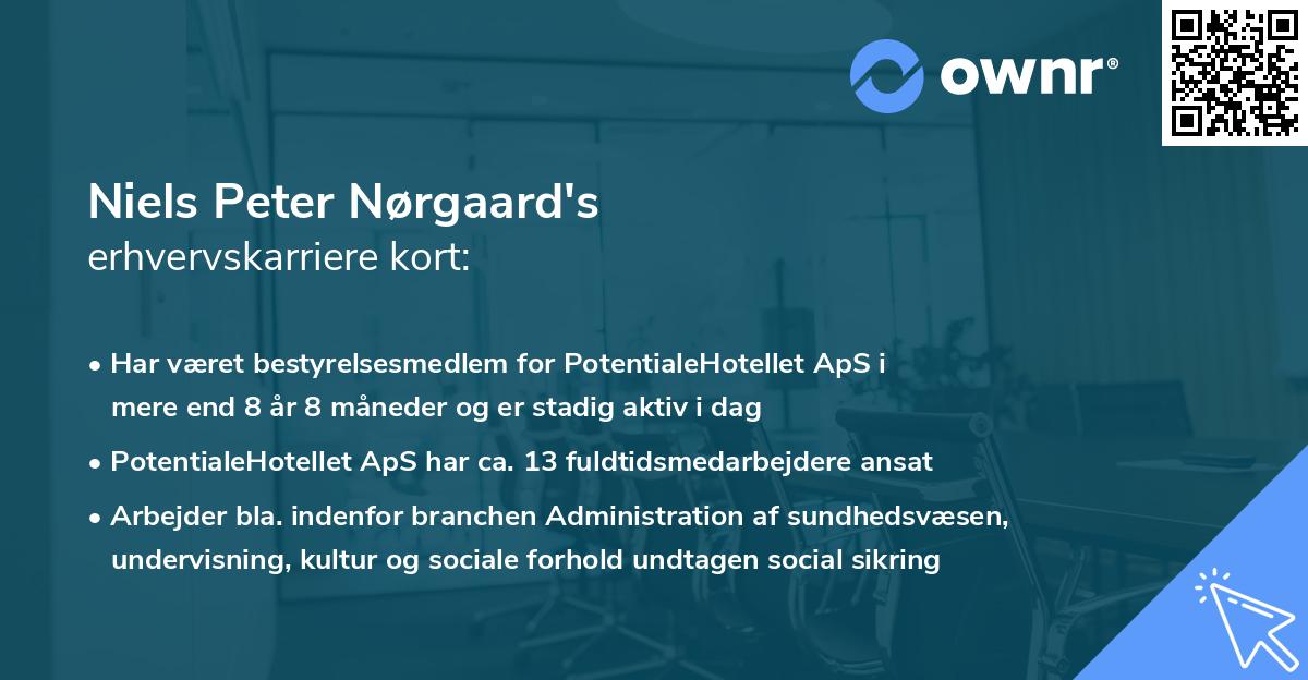 Niels Peter Nørgaard's erhvervskarriere kort