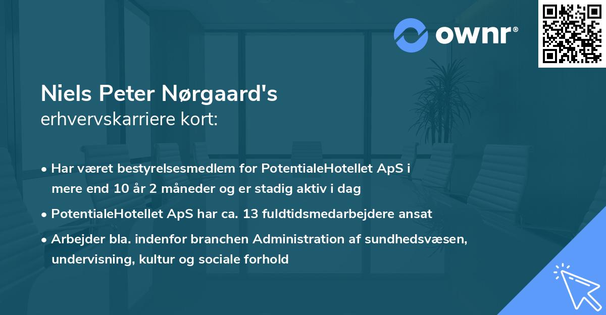 Niels Peter Nørgaard's erhvervskarriere kort