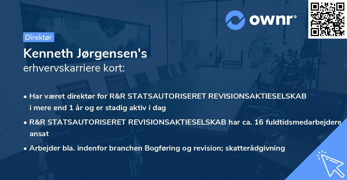 Kenneth Jørgensen's erhvervskarriere kort
