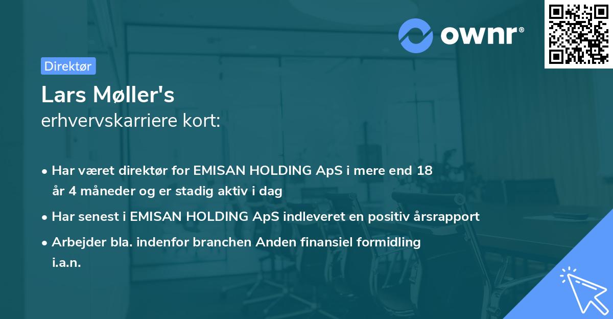 Lars Møller's erhvervskarriere kort