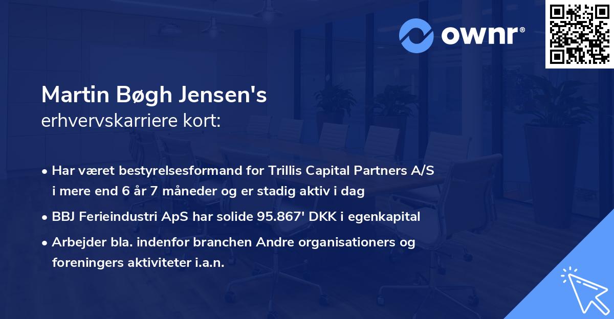 Martin Bøgh Jensen's erhvervskarriere kort