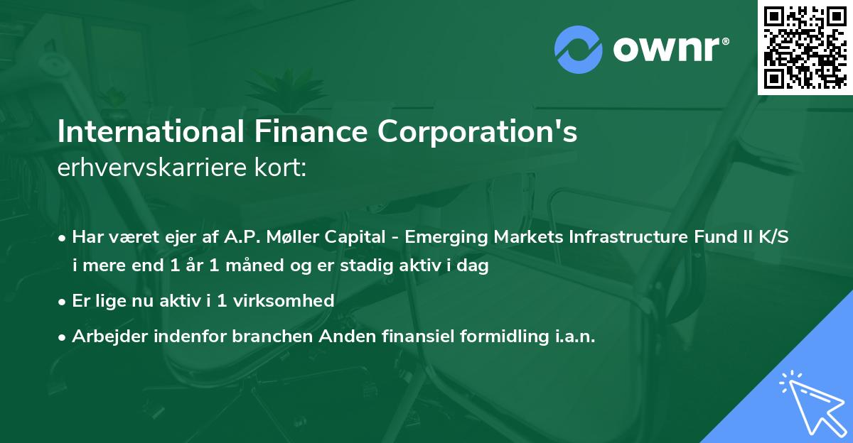 International Finance Corporation's erhvervskarriere kort