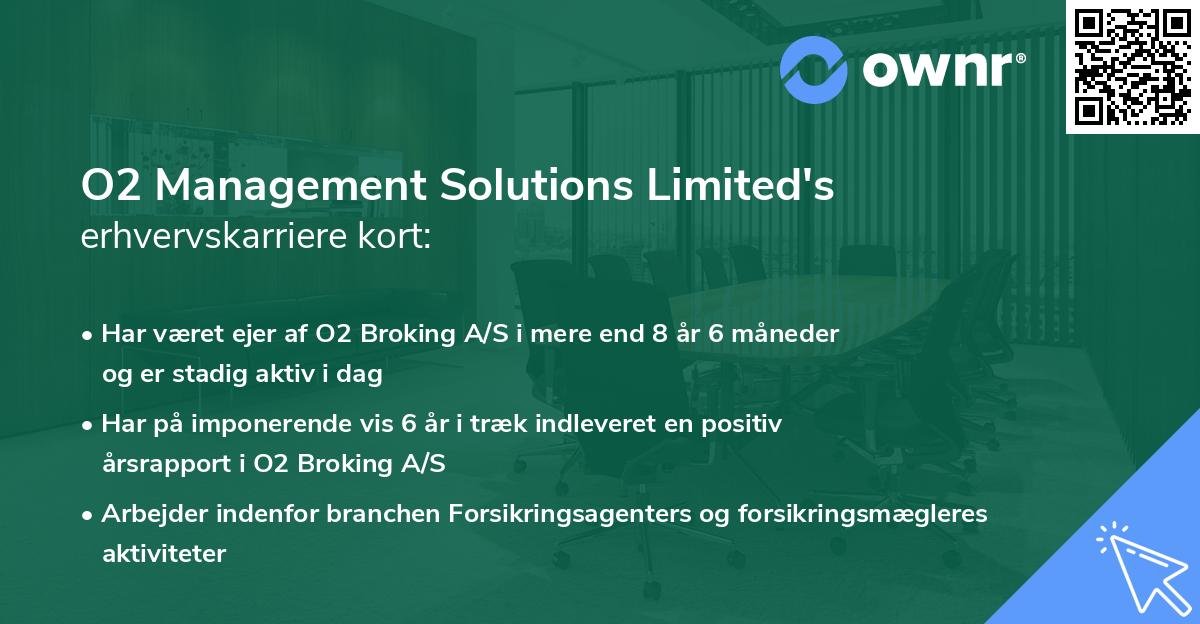 O2 Management Solutions Limited's erhvervskarriere kort