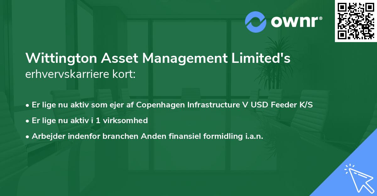 Wittington Asset Management Limited's erhvervskarriere kort