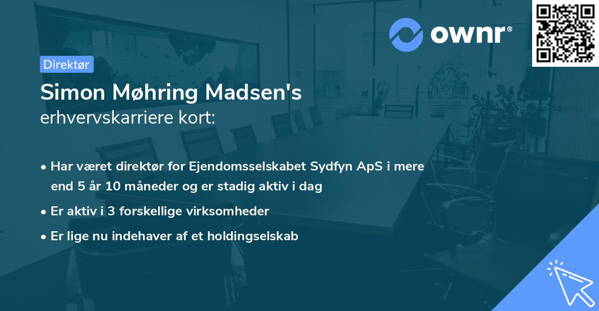 Simon Møhring Madsen's erhvervskarriere kort