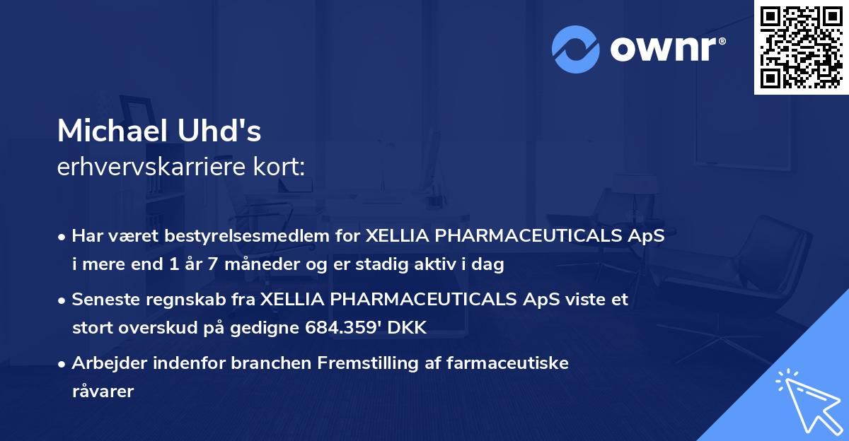Michael Uhd's erhvervskarriere kort
