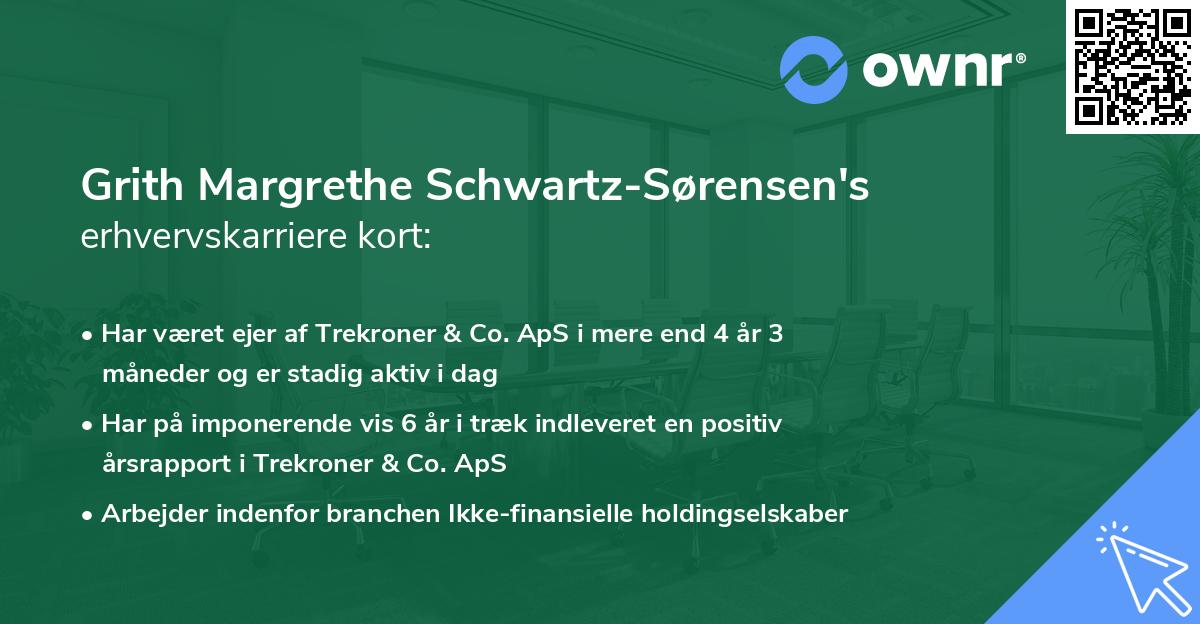 Grith Margrethe Schwartz-Sørensen's erhvervskarriere kort
