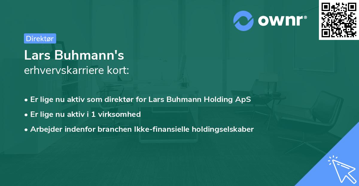 Lars Buhmann's erhvervskarriere kort