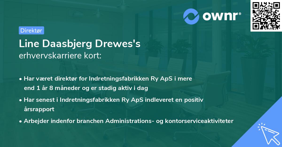 Line Daasbjerg Drewes's erhvervskarriere kort