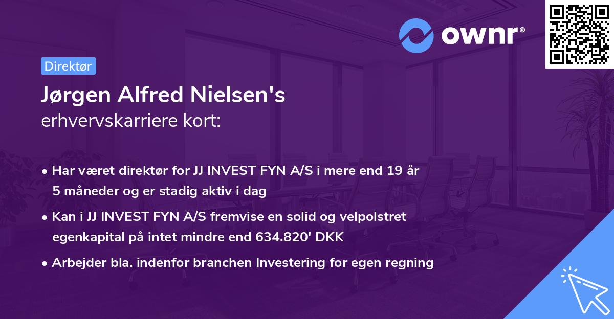 Jørgen Alfred Nielsen's erhvervskarriere kort