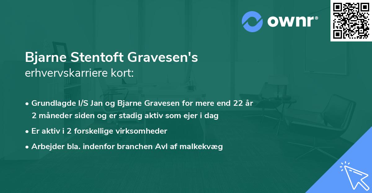 Bjarne Stentoft Gravesen's erhvervskarriere kort