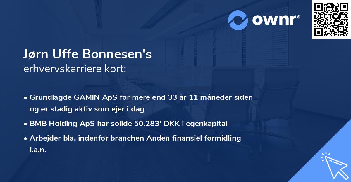 Jørn Uffe Bonnesen's erhvervskarriere kort