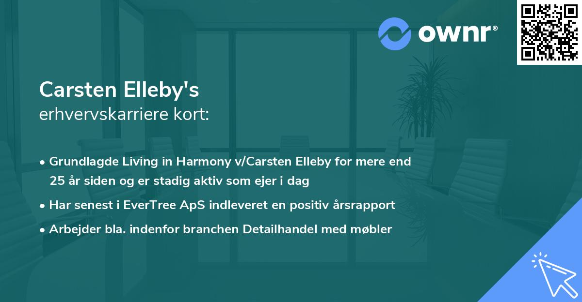 Carsten Elleby's erhvervskarriere kort