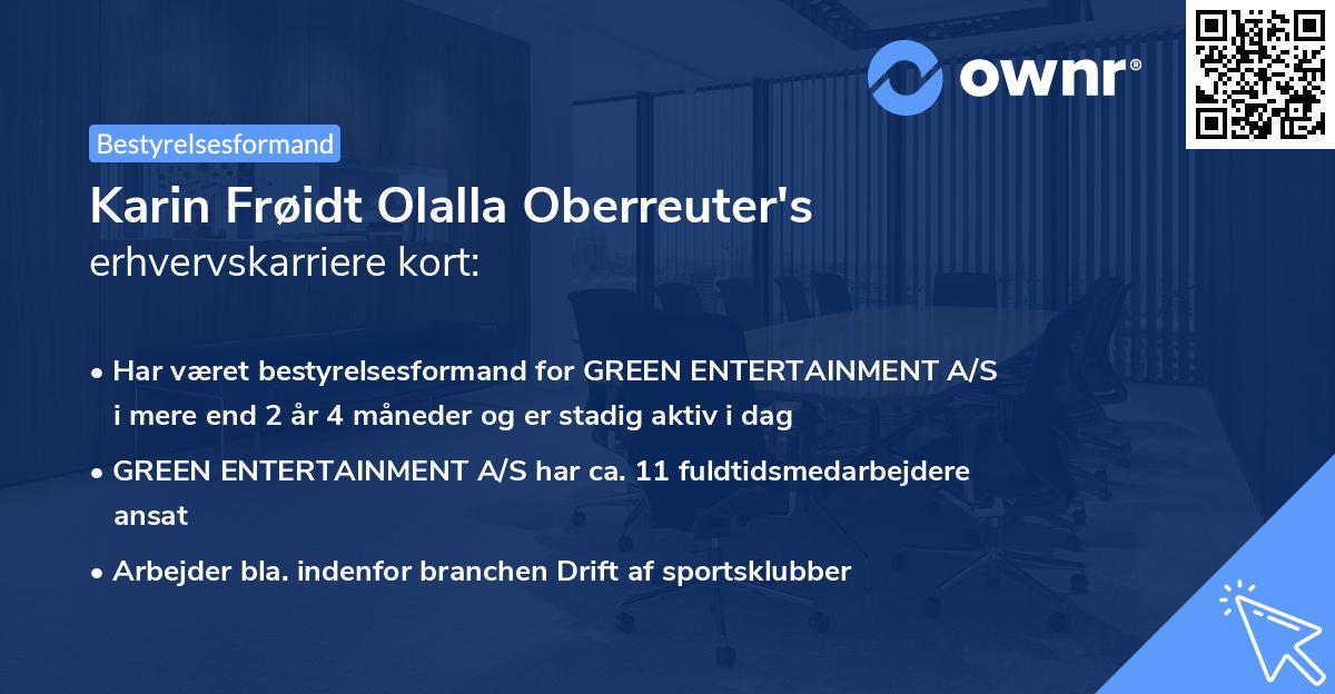 Karin Frøidt Olalla Oberreuter's erhvervskarriere kort