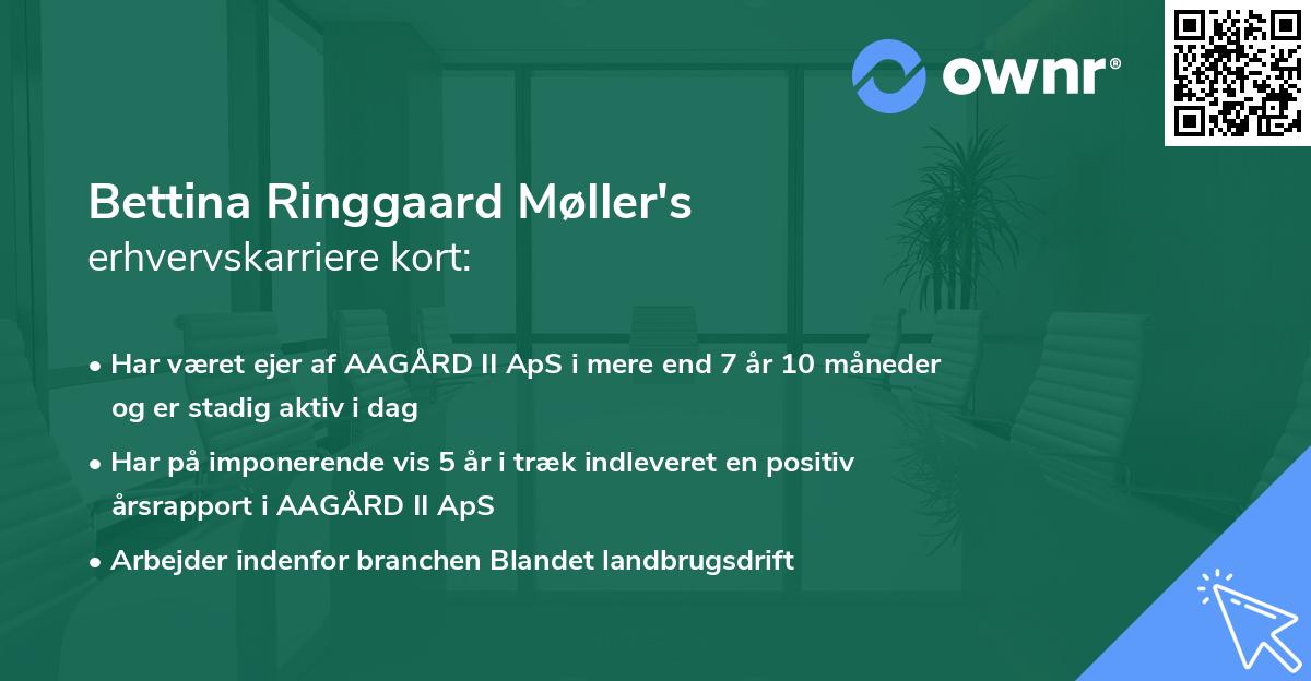 Bettina Ringgaard Møller's erhvervskarriere kort