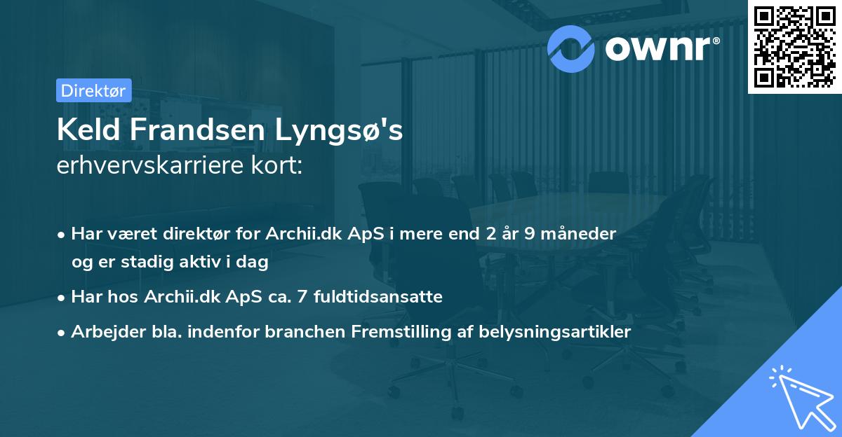 Keld Frandsen Lyngsø's erhvervskarriere kort