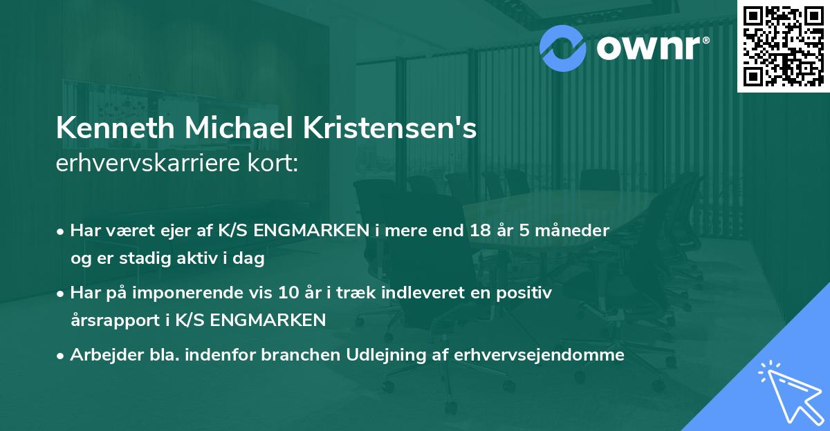 Kenneth Michael Kristensen's erhvervskarriere kort