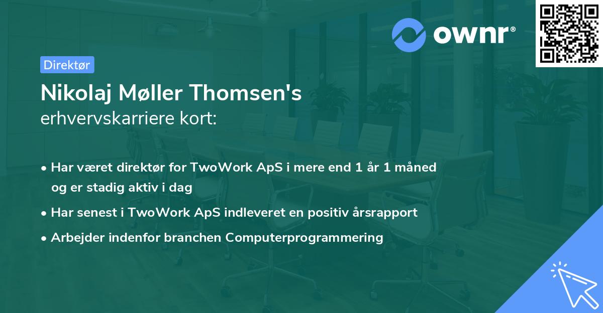 Nikolaj Møller Thomsen's erhvervskarriere kort