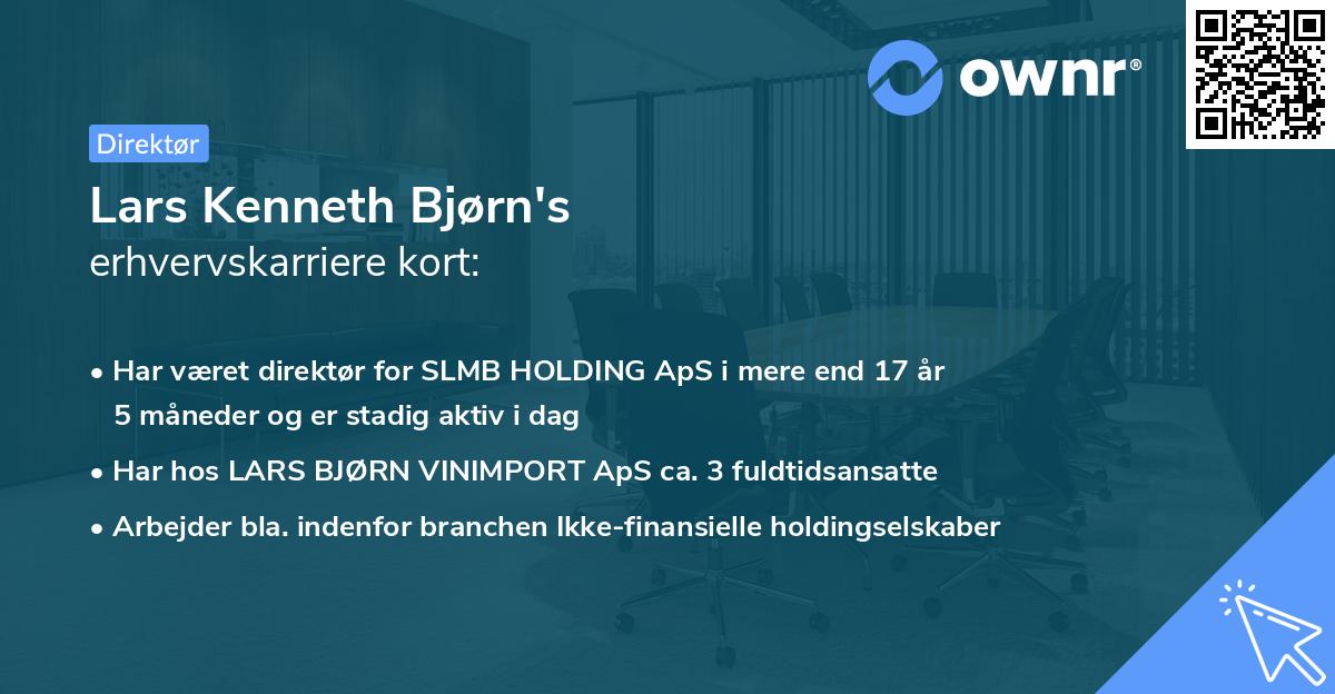 Lars Kenneth Bjørn's erhvervskarriere kort