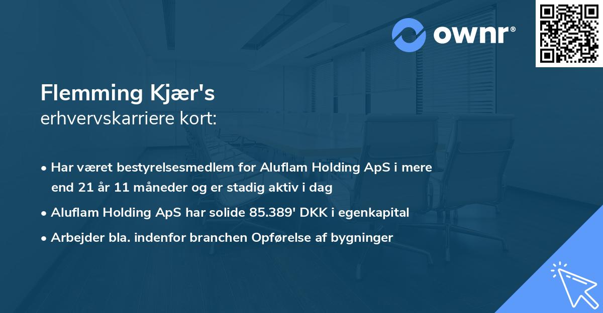 Flemming Kjær's erhvervskarriere kort