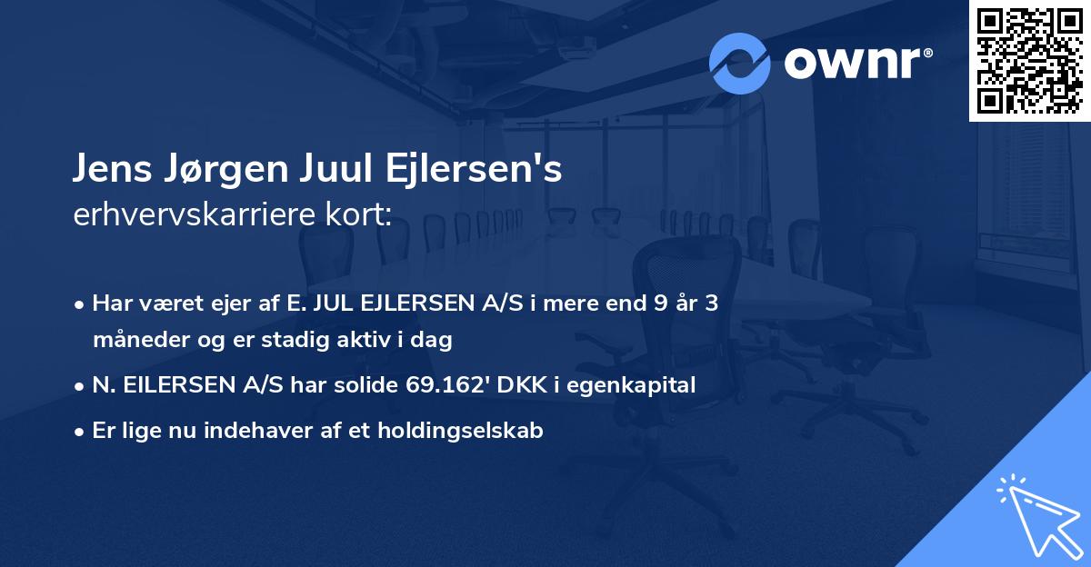 Jens Jørgen Juul Ejlersen's erhvervskarriere kort